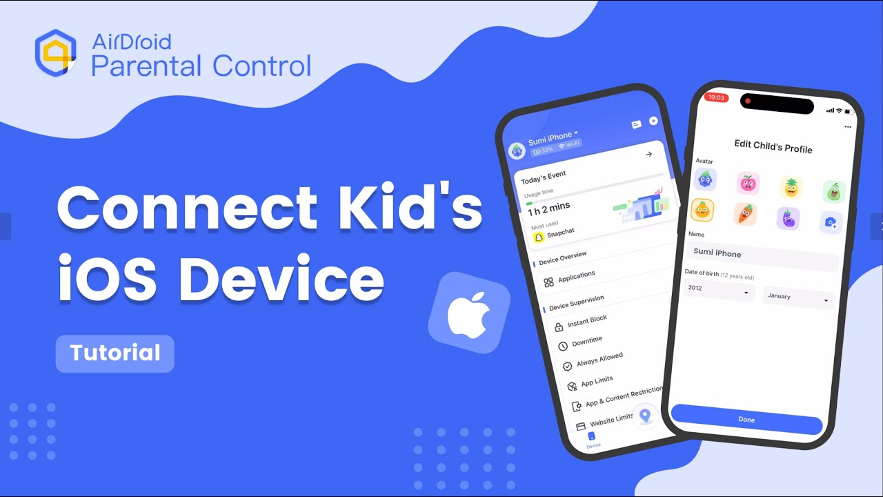 How to Connect Kid's iOS Device in AirDroid Parental Control