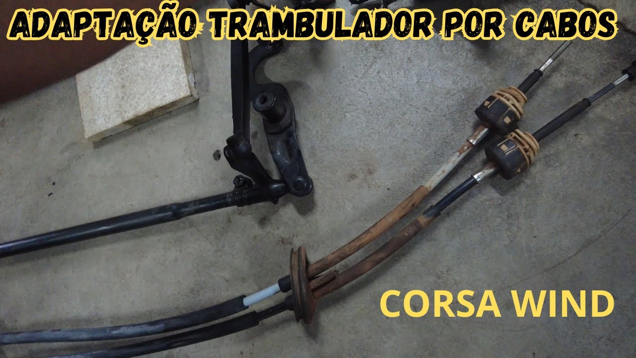 Gm Corsa wind 1.4 flex - passo a passo instalação trambulador a cabos do classic !