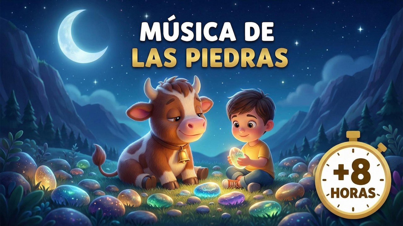 Torito y la Música de las Piedras 🌙 Historia Infantil + 8 Horas de Música para Dormir Niños ⭐