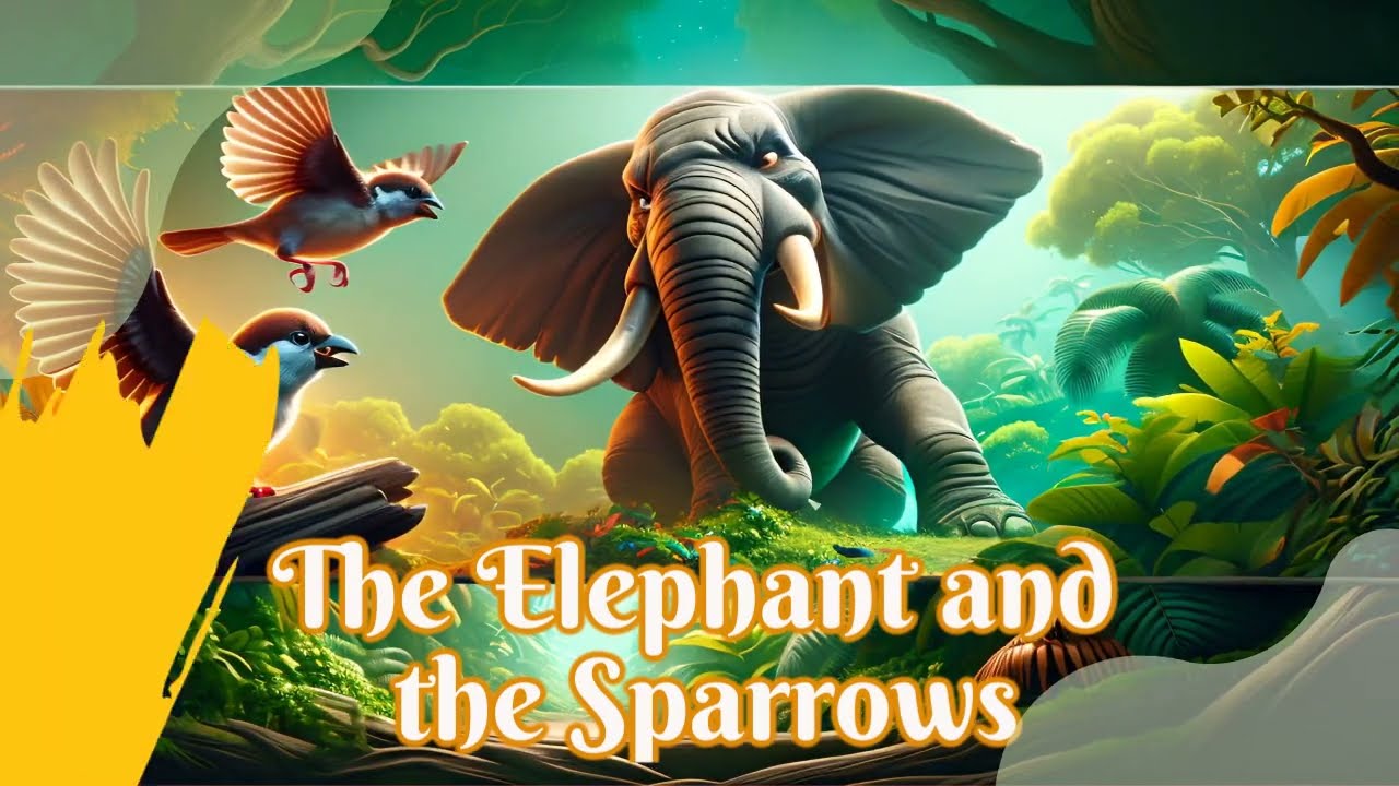 Panchatantra | Story Of The Elephant and The Sparrows | Moral Story for Kids | Animated Short Story