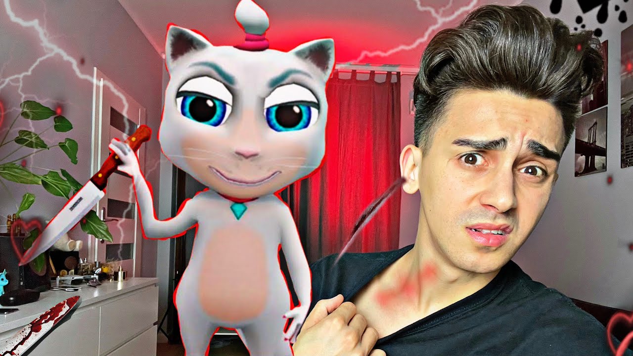 PRZEKLĘTY KOT MANIAK ZAATAKOWAŁ MNIE O 3:00 W NOCY! * M&oacute;wiący kot w prawdziwym życiu!