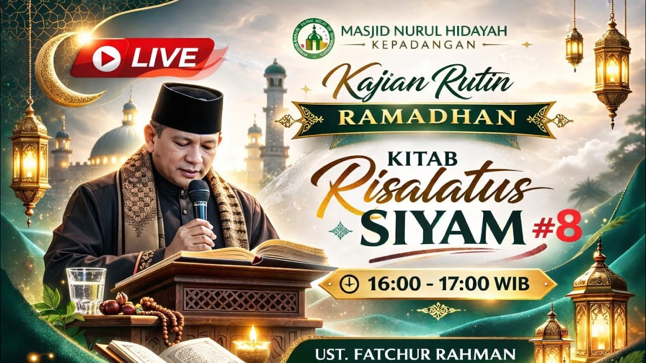 [LIVE]🔴RISALATUS SIYAM, UST. FATCHUR RAHMAN, KAJIAN RUTIN RAMADHAN, MASJID NURUL HIDAYAH KEPADANGAN