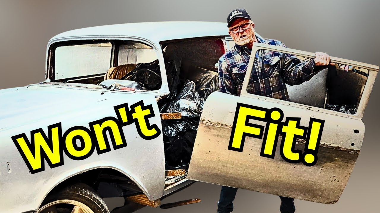 Extreme Bodywork to Make This Door Work: 57 Chevy 4 to 2 Door Conversion