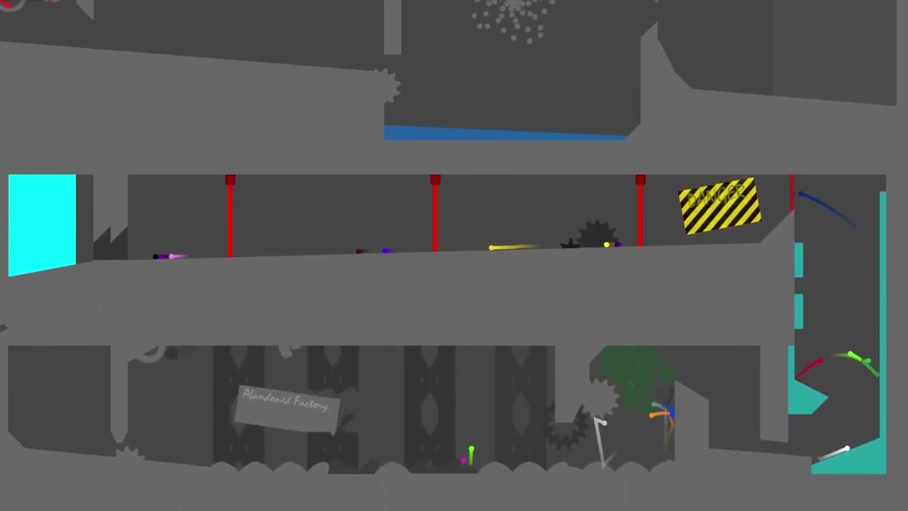 The Abandoned Factory - Marble Race in Algodoo