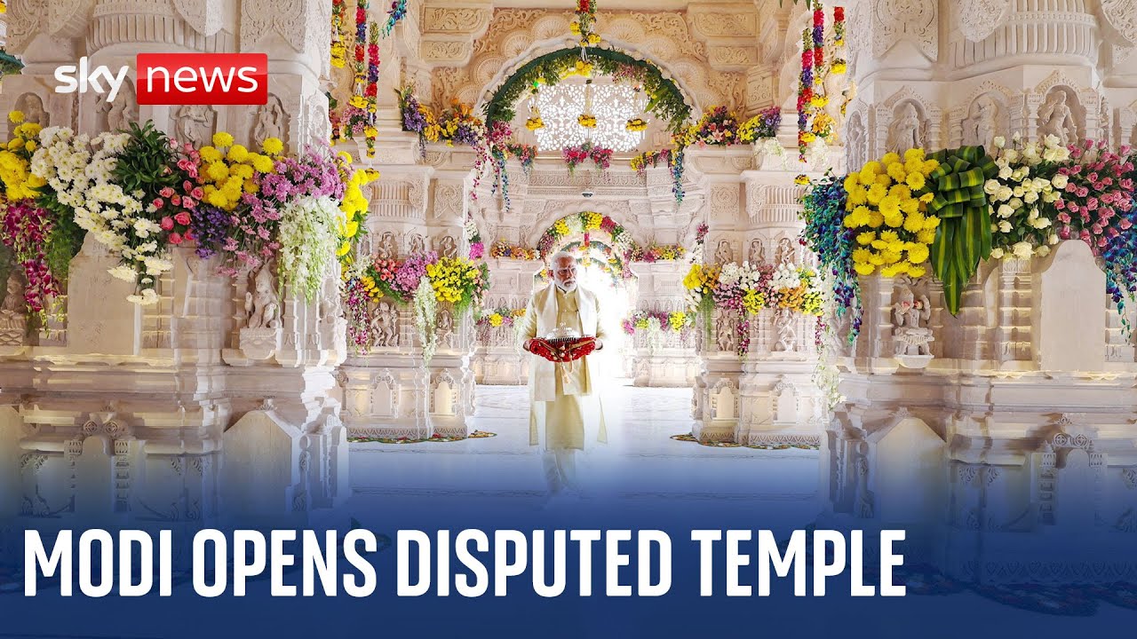 India: Prime Minister Narendra Modi opens a controversial Hindu temple in Ayodhya