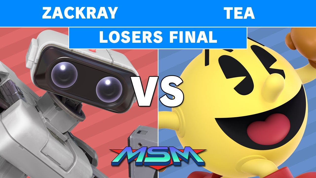 MSM 185 - Zackray (ROB) vs Tea (Pac-Man) Losers Final - Smash Ultimate