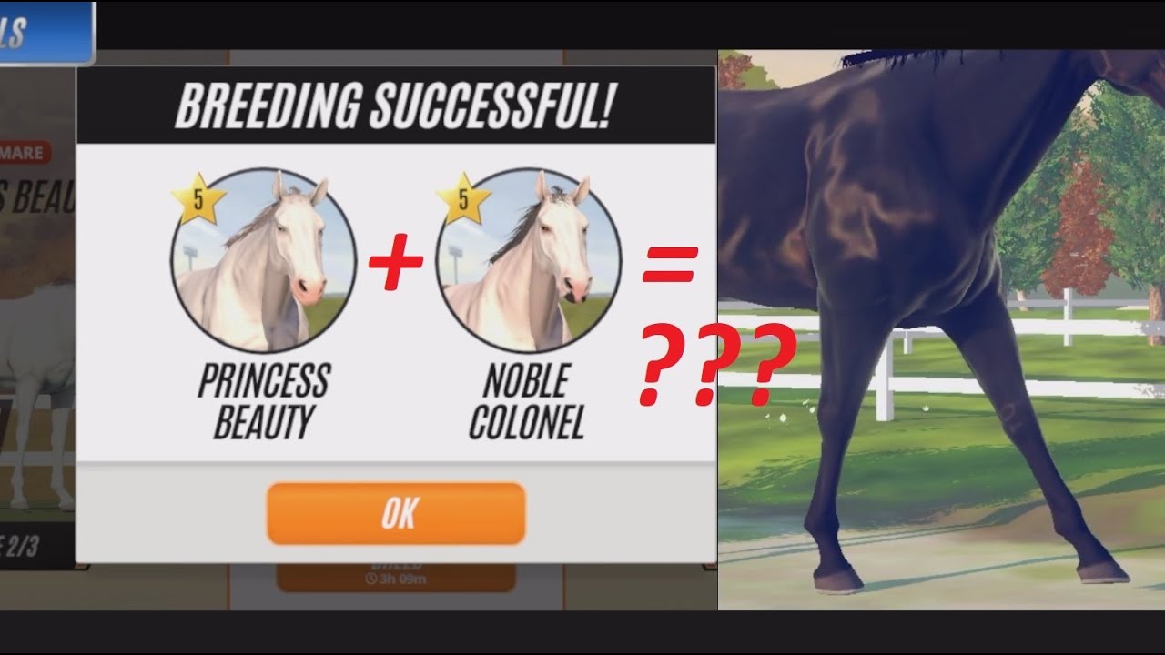 Rival Stars Horse Racing (White Horse + White Horse = Black Horse ???)
