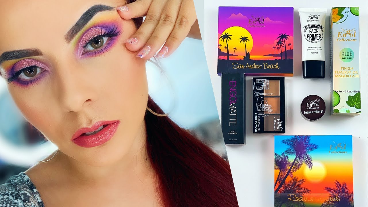 Probando Maquillaje de ENGOL Collections (Maquillaje colombiano) | Karomakeup |