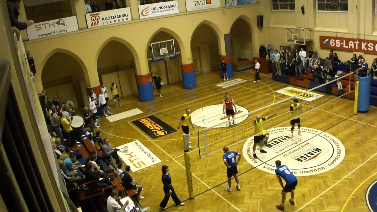 Gwardia Wrocław-Czarni Rząśnia 2:3-piłka meczowa 09.10.2010 Wrocław Polska (HD)