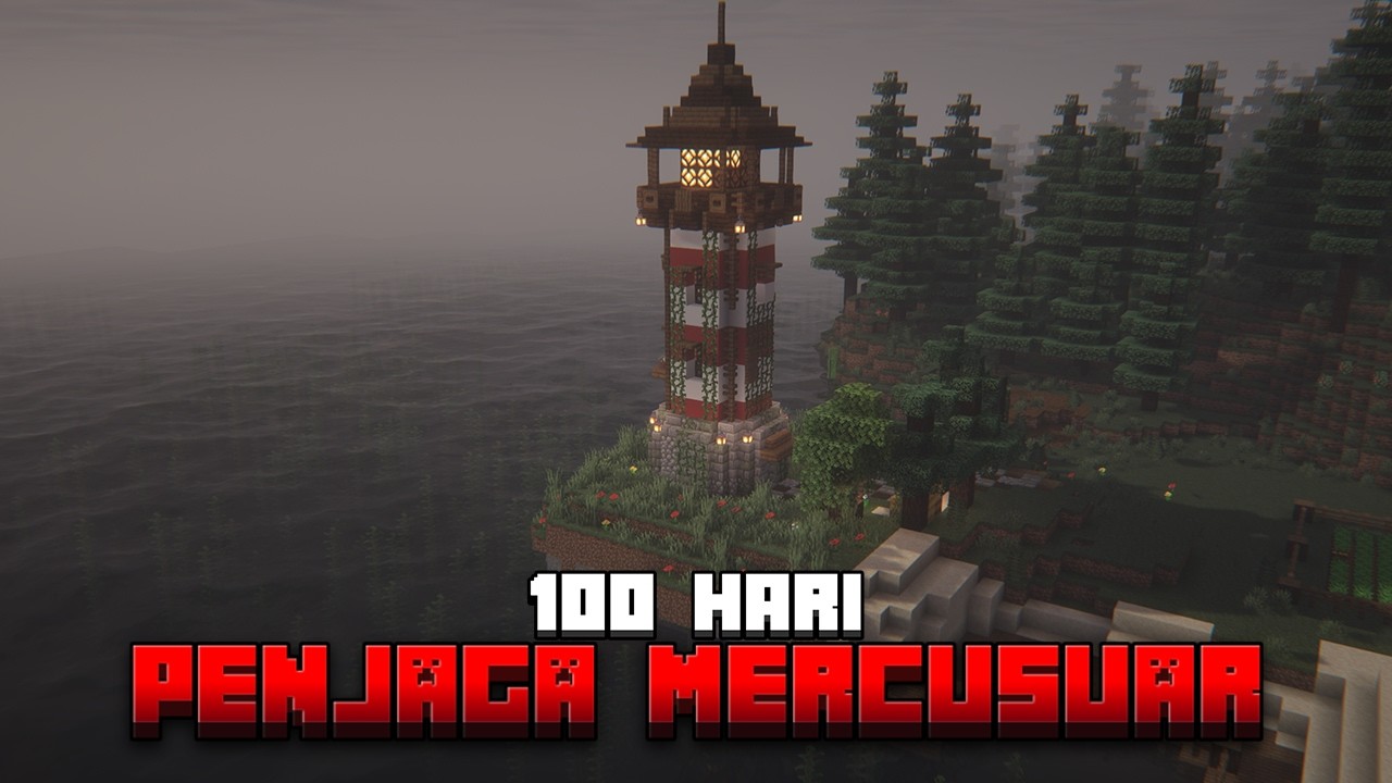 100 Hari Minecraft Horror Penjaga Mercusuar