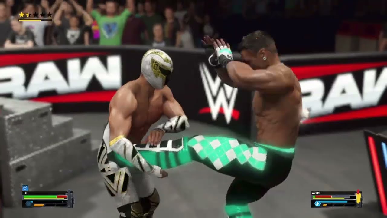 WWE2K25 Joey Lopez vs. Axiom Gameplay