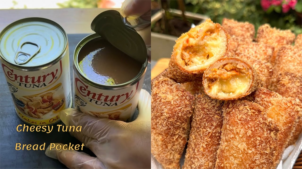 Cheesy Tuna Bread Pocket | Quick and easy snack