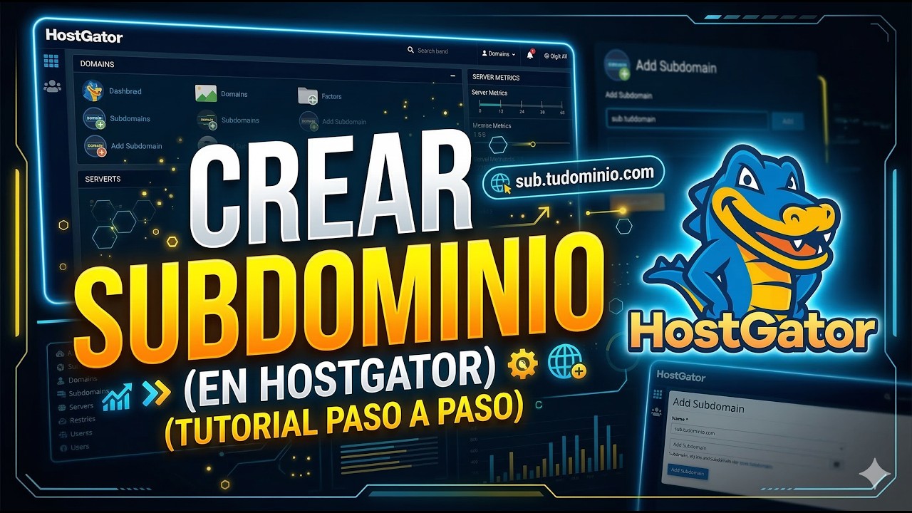 Cómo crear un subdominio en HostGator paso a paso (2026)