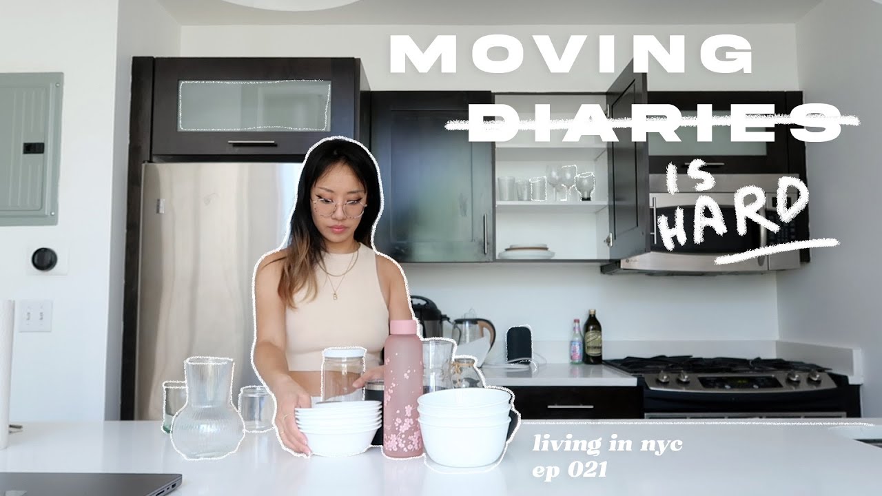 settling in & unpacking, apartment ikea finds, setting up furniture & new plants 🌱