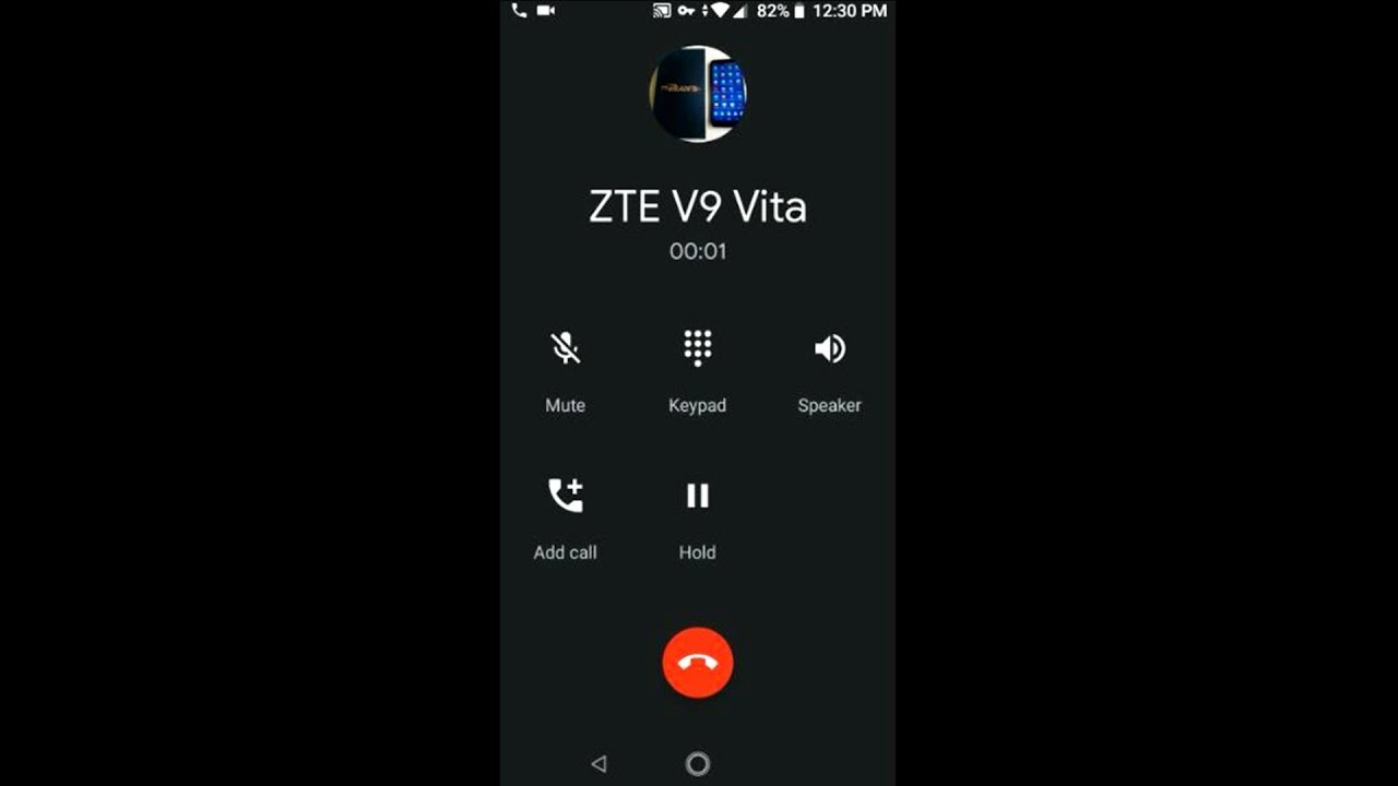 ZTE Blade V9 Vita incoming call (screen video capture)