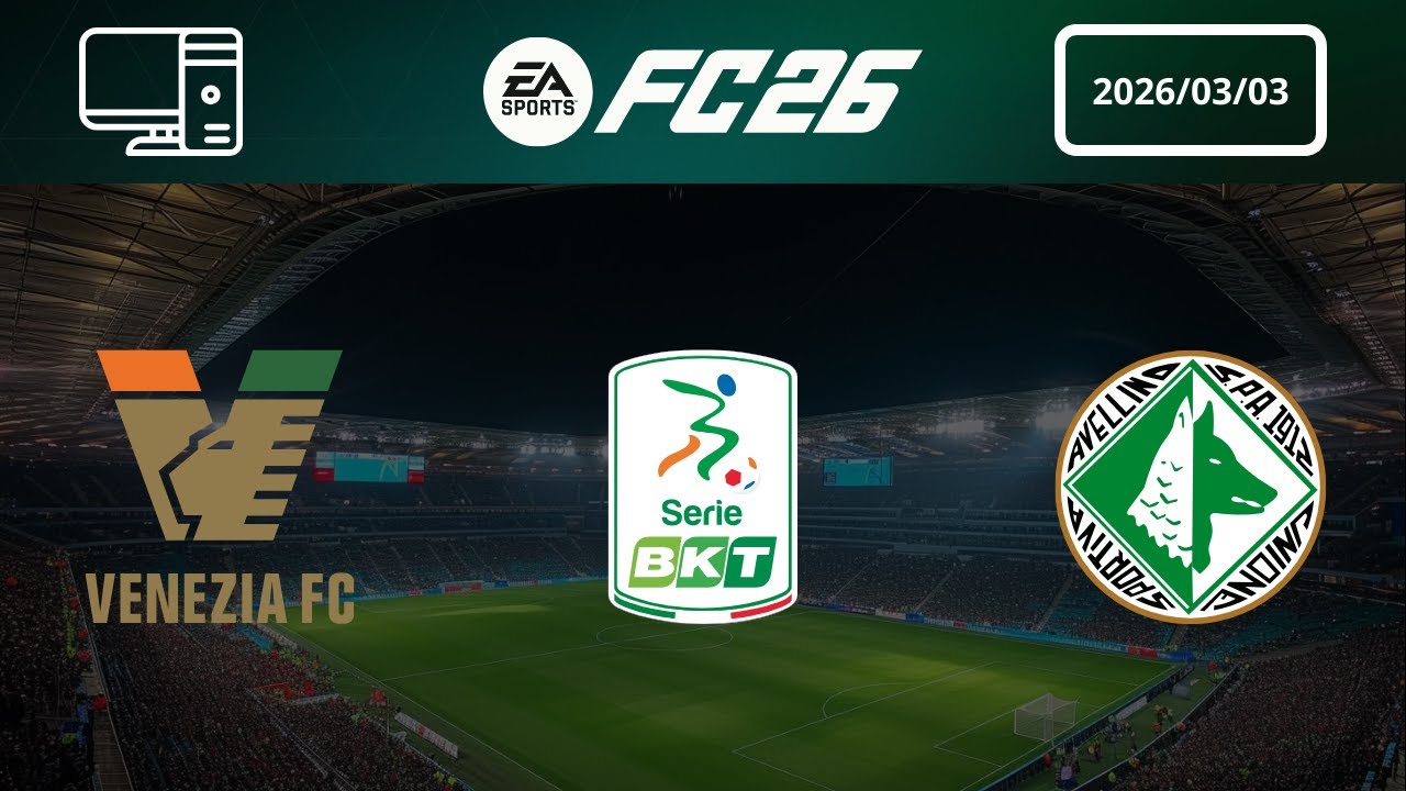 [4K] Venezia vs Avellino - Prediction - 2025-26 Serie BKT - EA FC 26