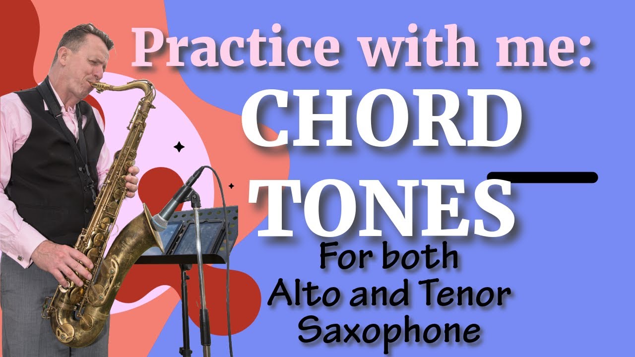 Practice Saxophone Chord Tones 🎷 | Play Along With Me (Alto & Tenor)