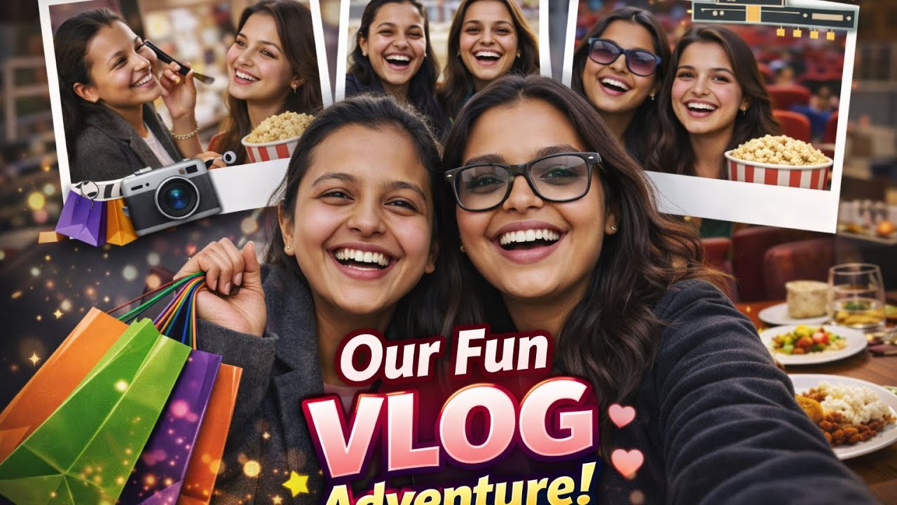 Girls Day Out Vlog ❤️ | Makeup, Shopping, Movie & Food | Fun Day Vlog India