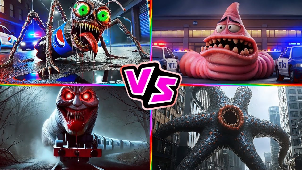 Pepsi HEAD EATER 🆚 PATRICK.EXE 🆚 THOMAS TRAIN 🆚 HUNGRY STAR 🎶 Tiles Hop EDM Rush