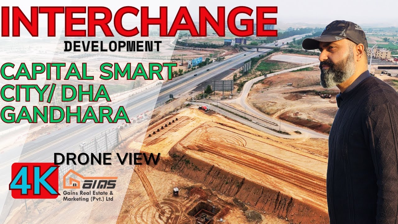 Capital Smart City Islamabad | DHA Gandhara Interchange Full Drone View – Latest 2025 Update