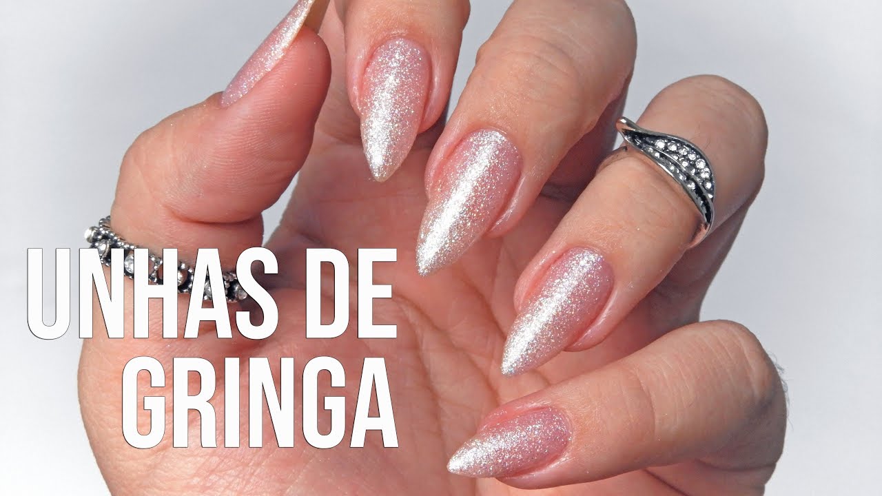UNHAS CARA DE RICA Decoradas com Esmalte Glitter Anita Unicórnio Fofinho