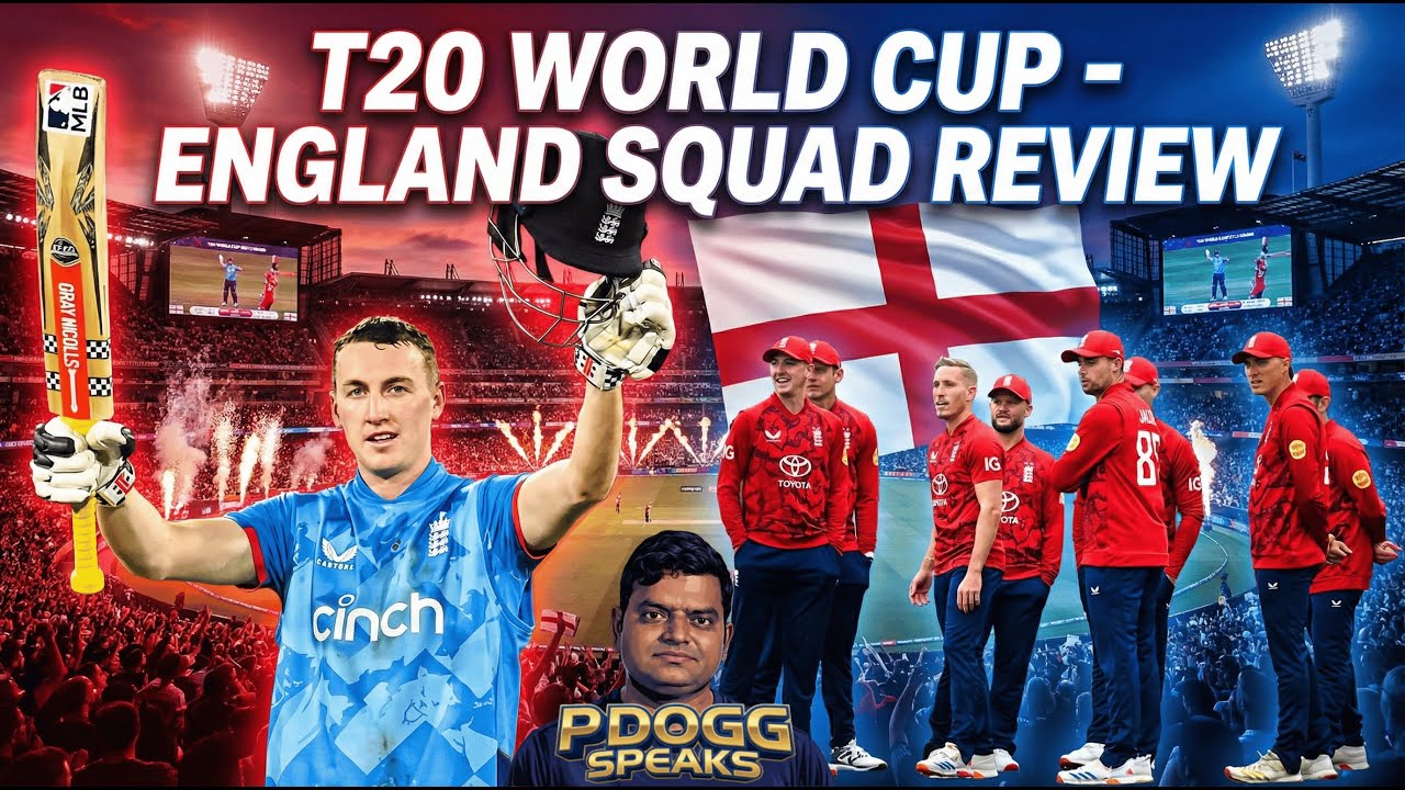 Can Harry Brook Lead England to Glory? | T20 World Cup England Squad Review | Pdoggspeaks