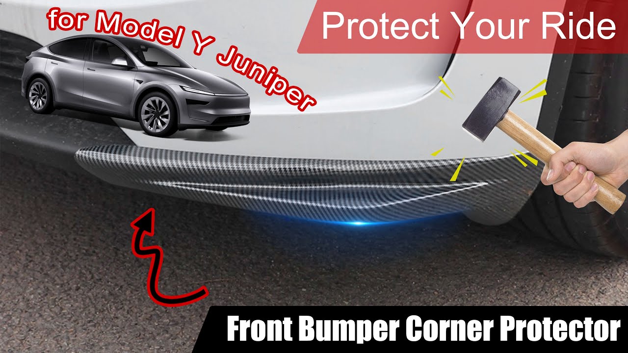 Model Y Juniper Front Bumper Corner Protection Guards ABS Exterior Protector for Tesla