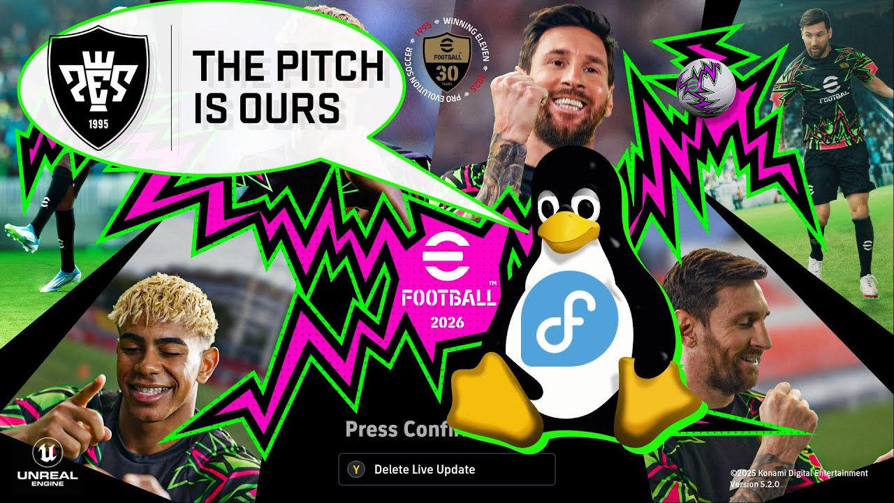 eFootball&trade; 2026 | Fedora Linux 43 | RTX 3050 6GB | 1080p High