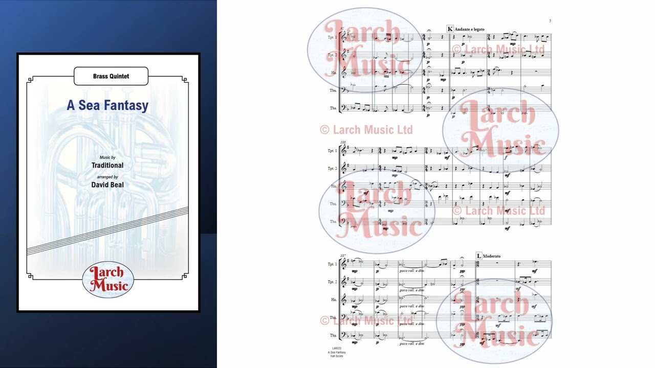 LM022 A Sea Fantasy for Brass Quintet
