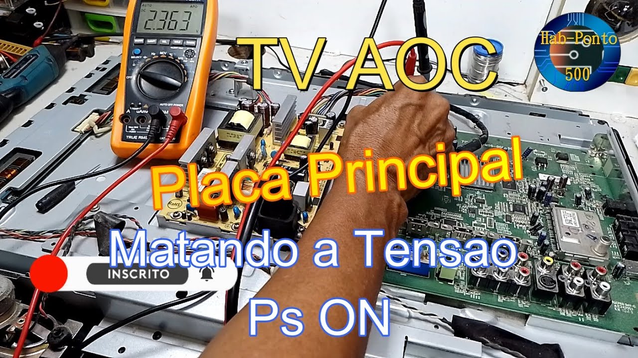 Tv AOC 26LCD D26W931 Matando a Tensao de Ps On
