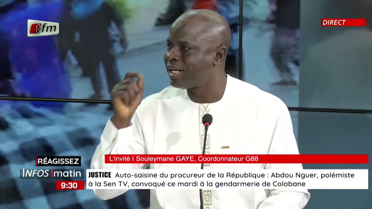 l'invite d'infos matin | Souleymane GAYE, coordonnateur G88 - 17 février 2026