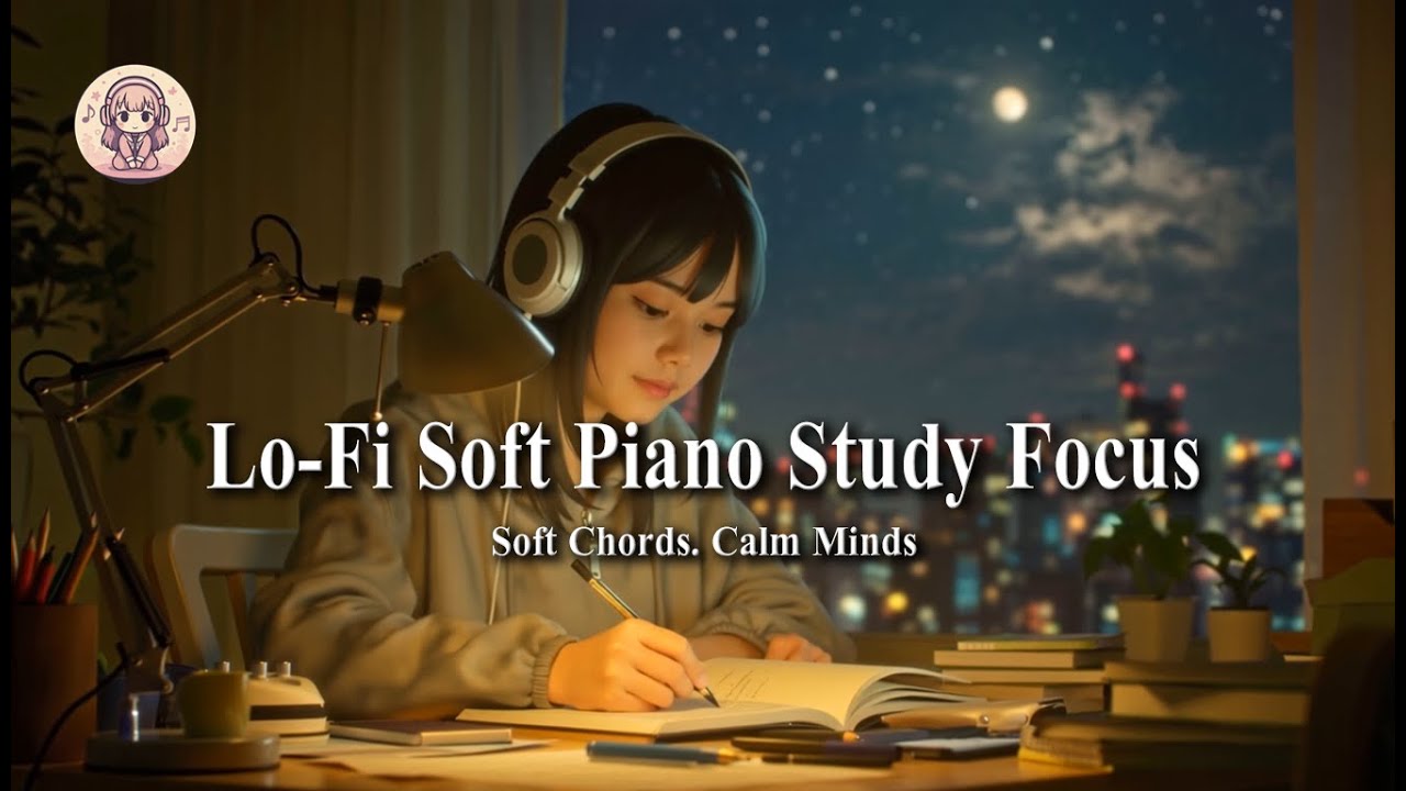 Soft Piano Study Focus 🎧 Lo-Fi Chill / Study / Night Beats | LoFi Chord