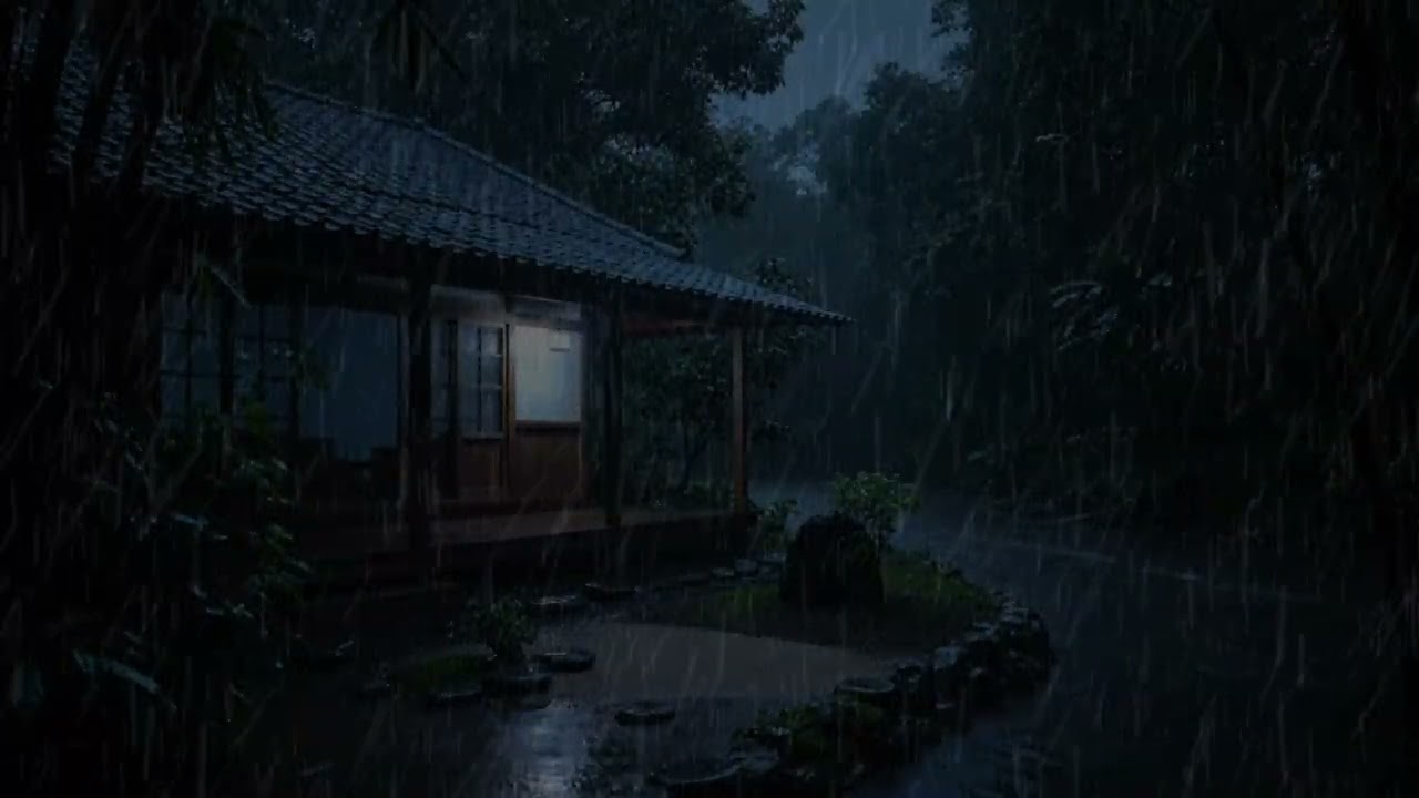 Fall Asleep Instantly 🌧️ Heaviest Rain Ever in a Remote Forest Retreat
