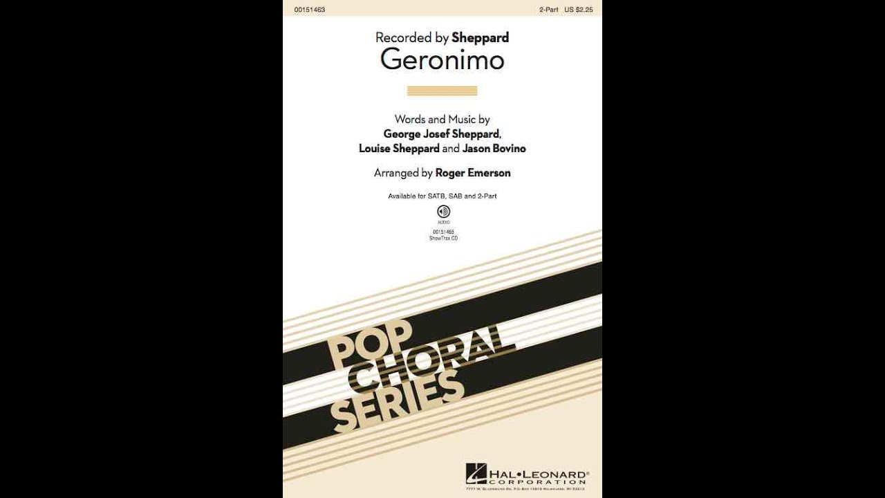 Geronimo (2-Part Choir) - Arranged by Roger Emerson