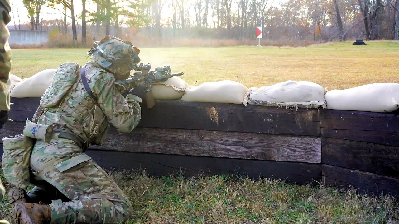 Soldier Conducts Ft.  Campbell Stress Shoot