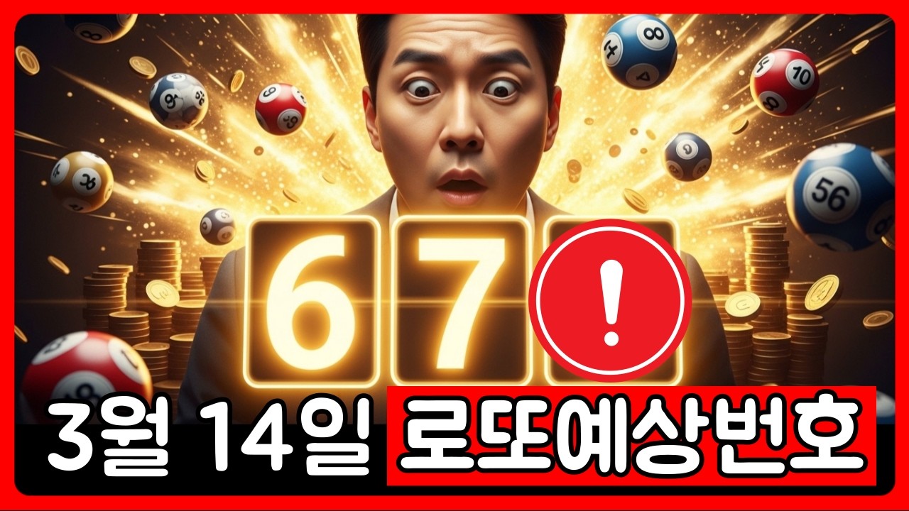 3월 14일 로또 예상번호