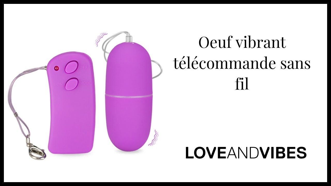 Oeuf vibrant t&eacute;l&eacute;commande sans fil - LOVE AND VIBES