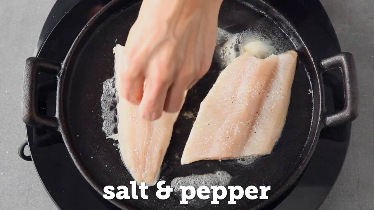 Seared Trout on Toast with Tomato and Onion Relish