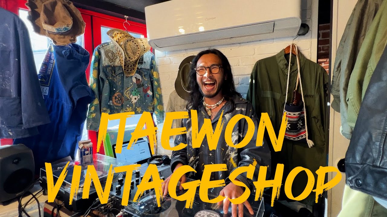 캐주얼한 옷을 좋아하시는 유쾌한 이태원 빈티지샵 사장님ㅋㅋㅋ