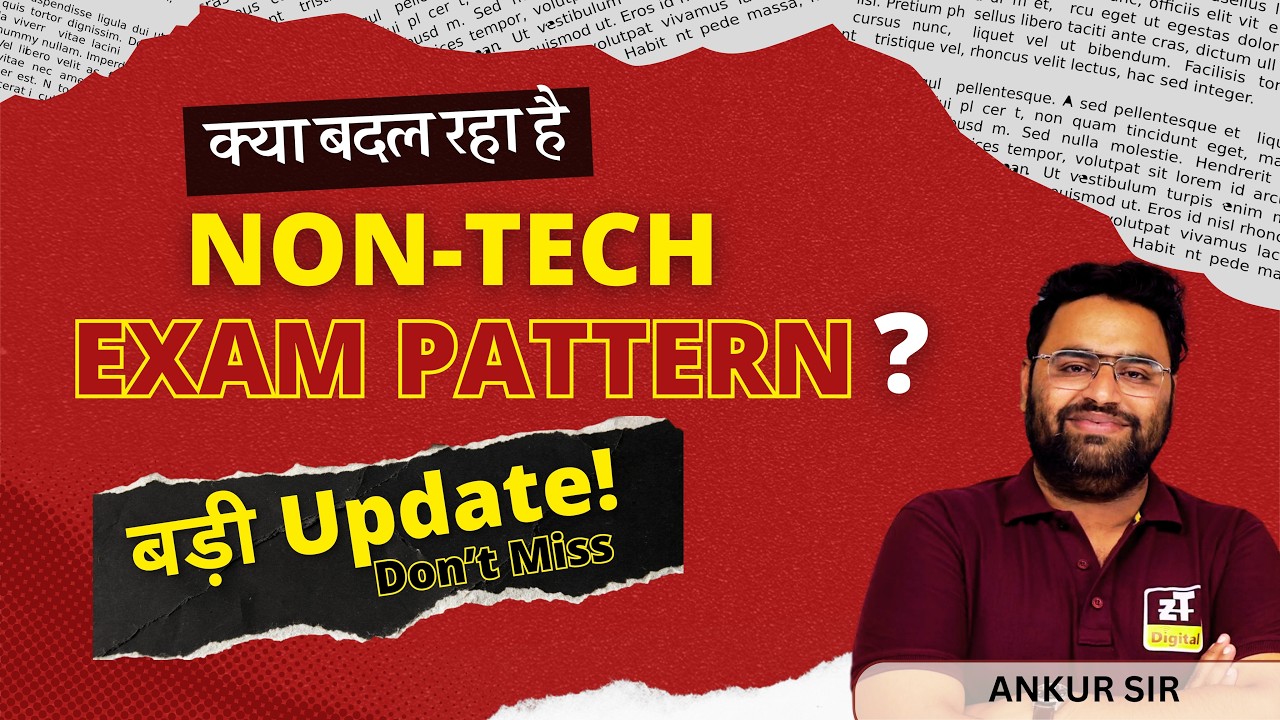 RSSB JE Non Tech Exam Pattern 2026 | What changed, Full Details + Latest Update | ZONE TECH
