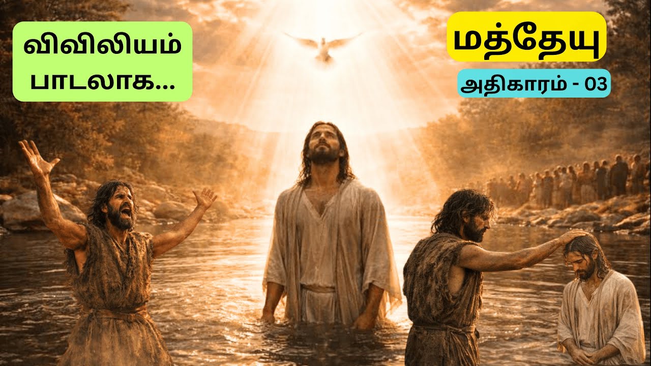 MATTHEW - 03 | மத்தேயு அதிகாரம் - 3 | விவிலியம் பாடலாக...|