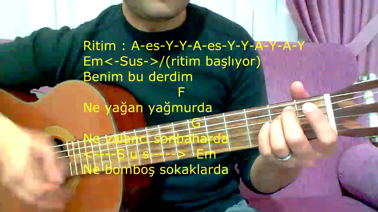Gitar Dersi - İsyan (Halil Sezai)