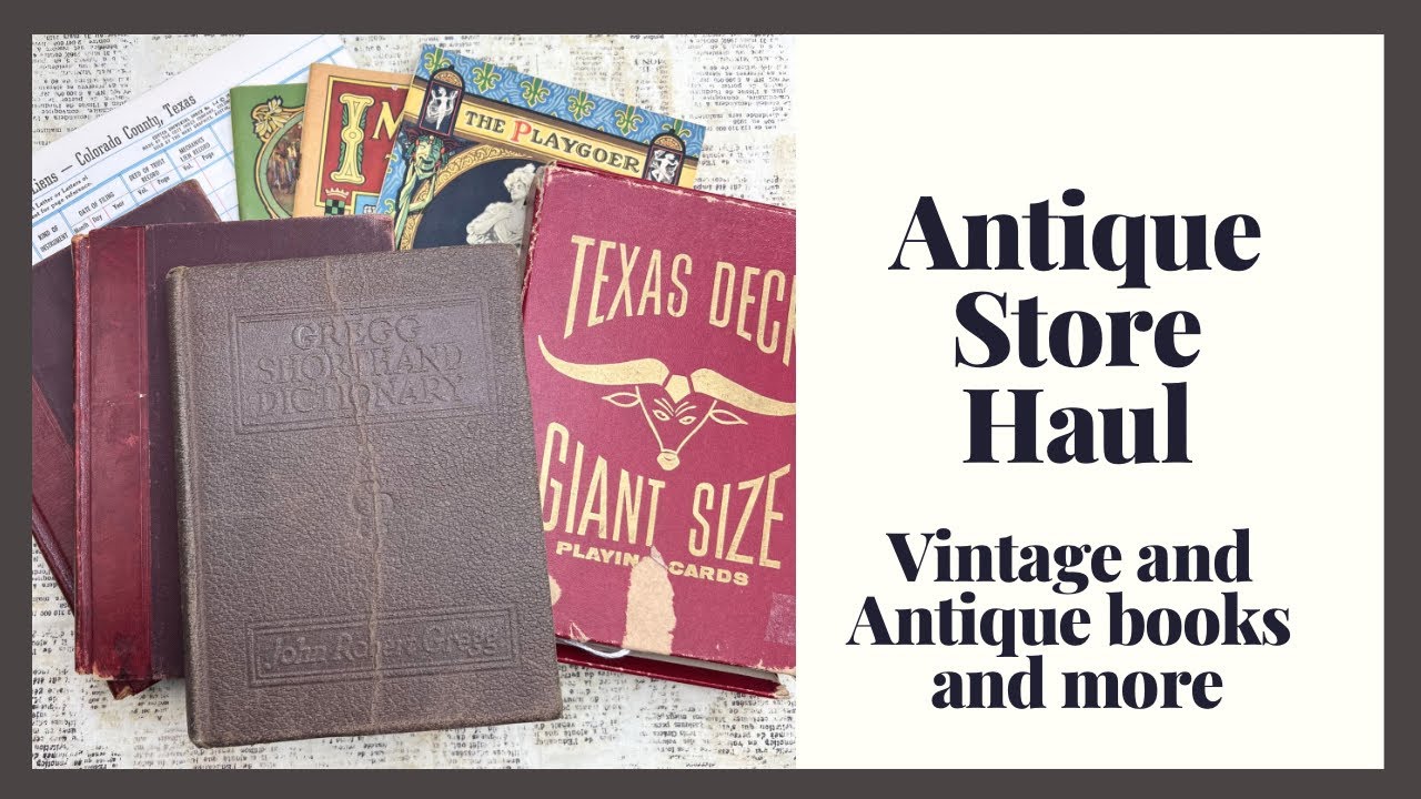 Antique Store Haul - Vintage and Antique items for Junk Journals 