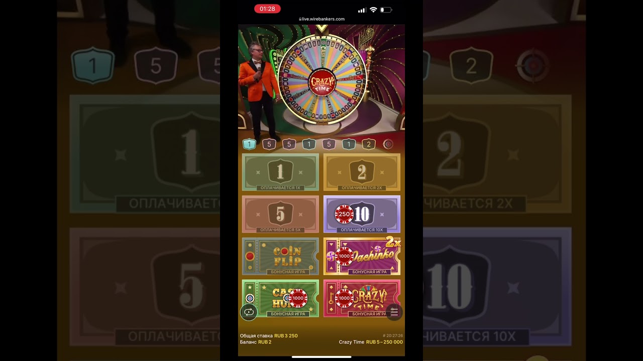 Crazy time all in. win?