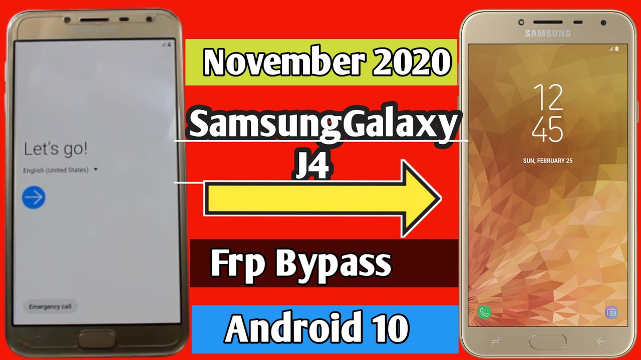 Samsung Galaxy J4 Bypass Google Account Lock | Frp/Bypass| Android 10 New Method without pc.