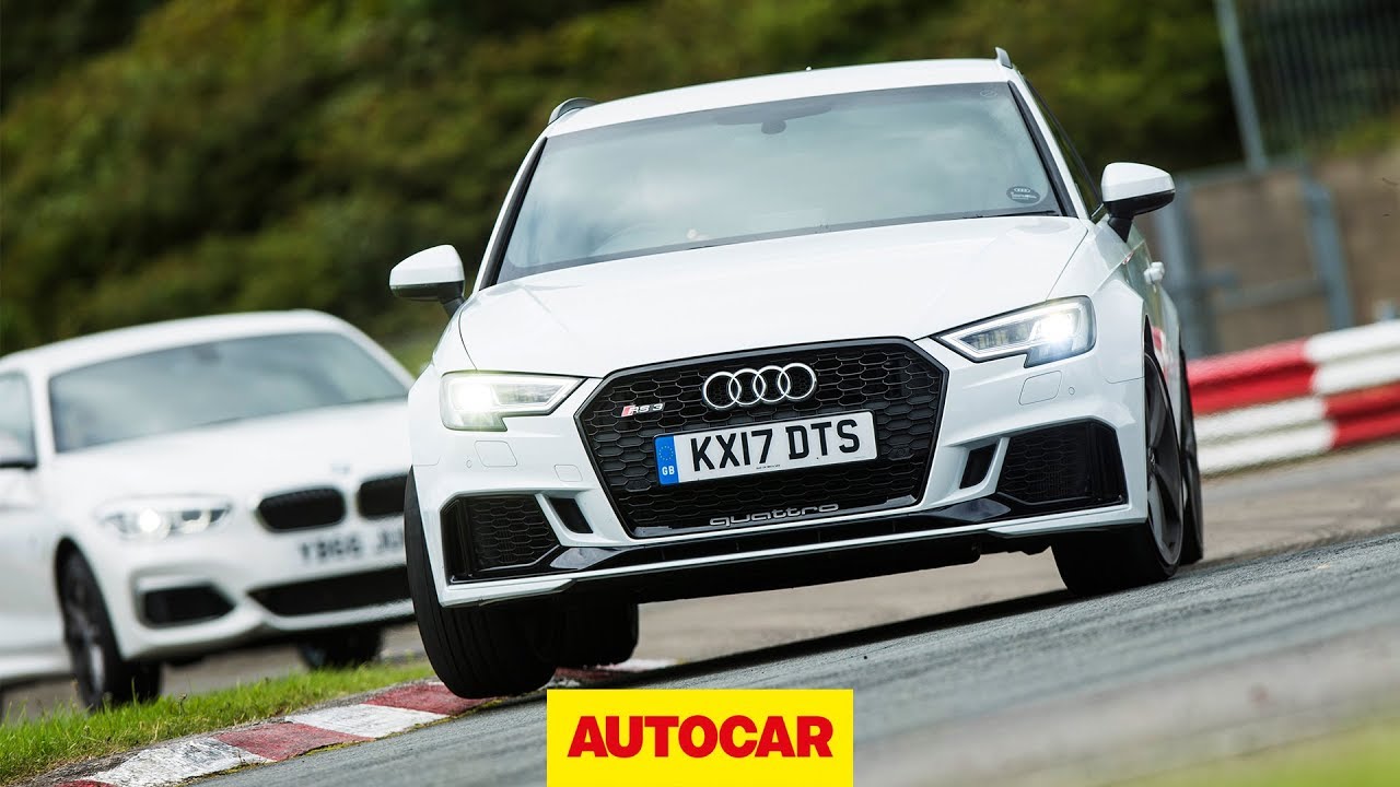 Гонка Audi RS3 против BMW M140i | Обзор хот-хэтча | Autocar