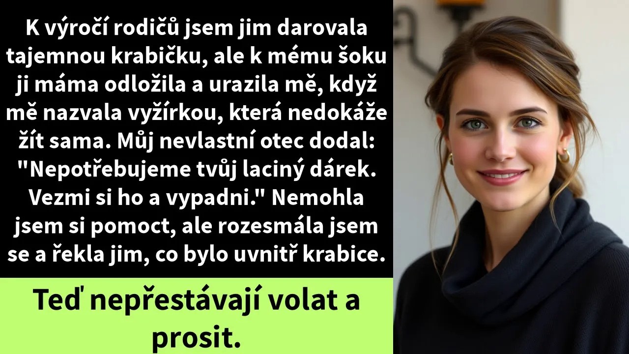 K výročí rodičů jsem jim darovala tajemnou krabičku, ale k mému šoku ji máma odložila a urazila mě,