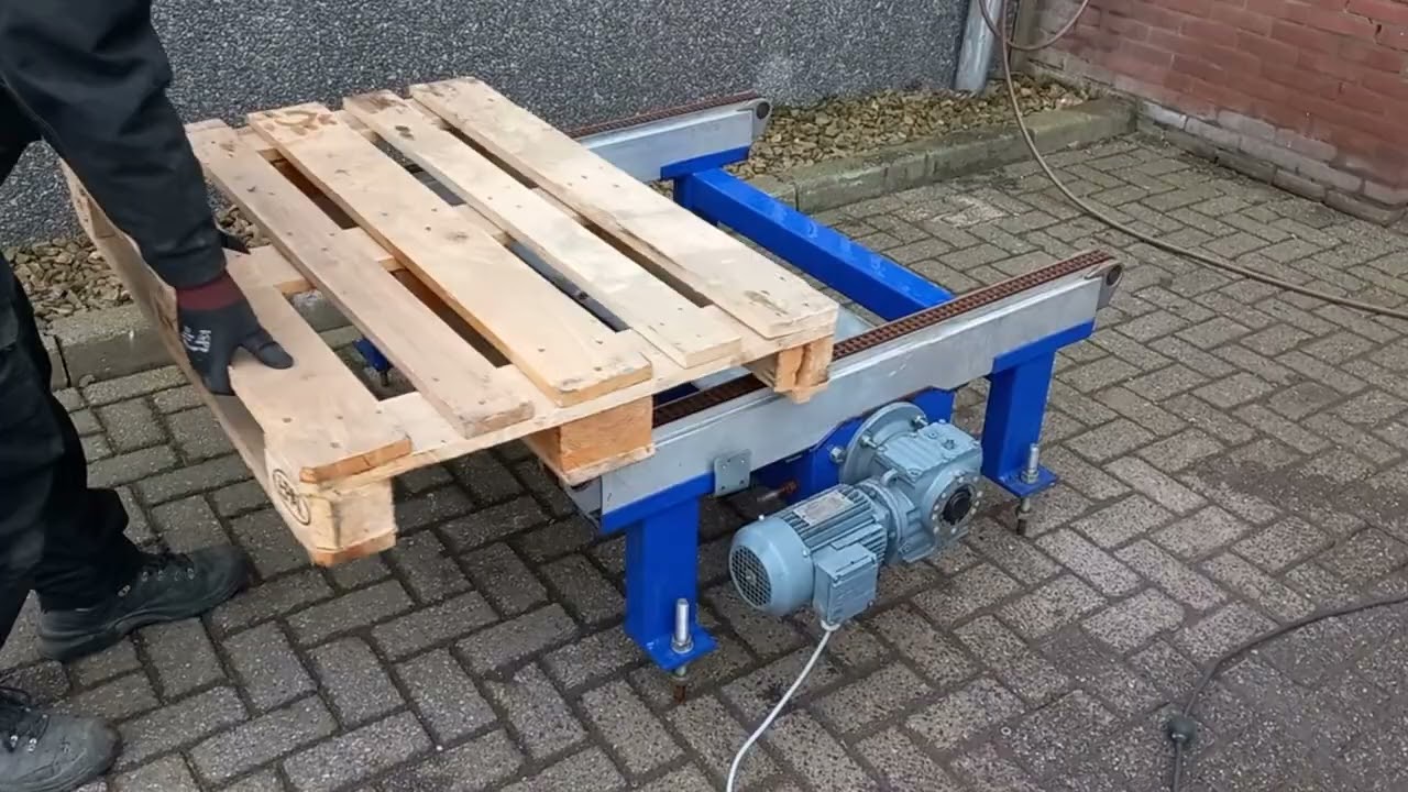 Kettingtransporteur 1,2 meter | 1080 mm ketting | Duplex