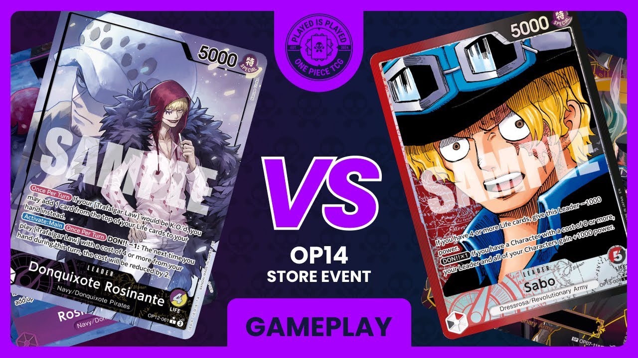 OP14-EB04 OPTCG Battle | PY Rosinante vs RB Sabo | Round 2 | Table 1 | PlayedisPlayed