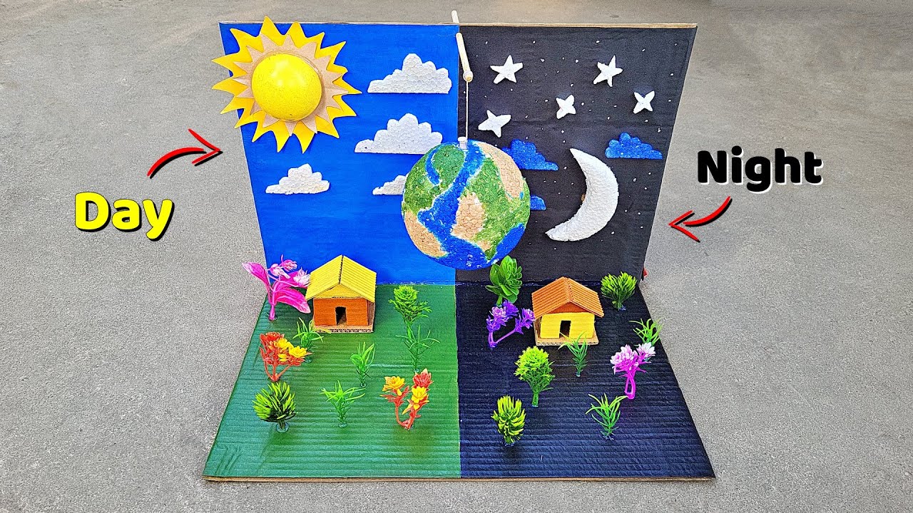How to make Day and Night working model | science project ideas | 2026